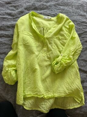 Carve Designs Neon Lime Organic Cotton Top